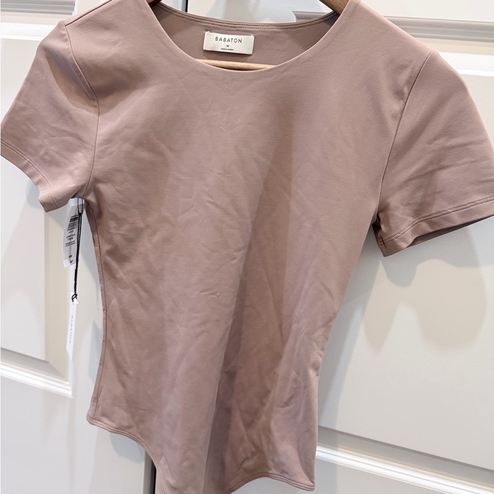 Babaton Contour Crew Bodysuit in Warm Taupe - Picture 8 of 8